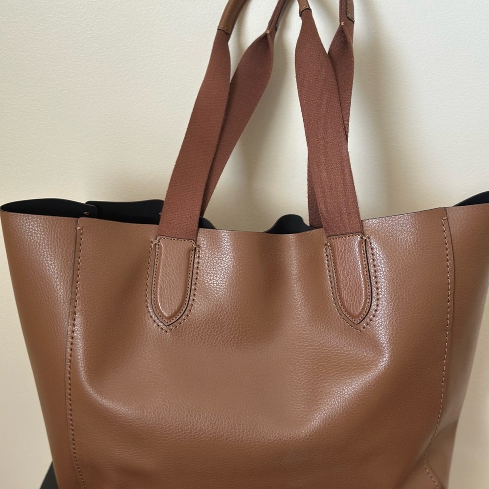 Authentic Coach Brown Leather Tote Bag - Picture 3 of 8